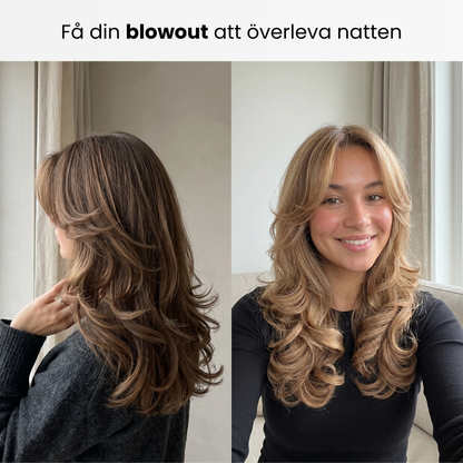Lunas sidenbonnet – skyddar mot slitage och hårbrott. I mullbärssiden.